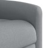 Polohovací křeslo světle šedé textil 4015576