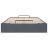 Osmanský rám postele bez matrace tmavě šedá 120x200 cm samet 3310956