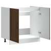 Skříňka pod umyvadlo "Kalmar" hnědý dub 80x46x81,5 cm kompozit 853454