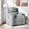 Polohovací křeslo světle šedé textil 4015700
