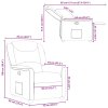 Polohovací křeslo obláčkově šedá textil 4015605