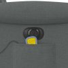 Elektrické masážní polohovací křeslo tmavě šedé textil 3303245