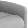 Zvedací masážní polohovací křeslo obláčkově šedé textil 3303213
