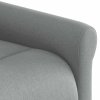 Elektrické zvedací polohovací křeslo světle šedé textil 3303394