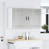 Kuchyňská nástěnná skříňky 2 ks "Porto" šedý sonoma kompozitní 854050