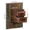 Noční stolek vícebarevný 60x32x80 cm recyklované dřevo 4017531