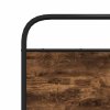 Rám postele bez matrace 150x200 cm kouřový dub kompozitní dřevo 4100358