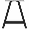 Nohy konferenčního stolku ve tvaru A, 2 ks, černé, 38 x (42-43) cm, ocel 4012828
