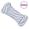 Lodní lano bílé 5 mm 250 m polypropylen 152282