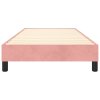 Rám postele s boxspringem růžový 80 x 200 cm samet 3120741