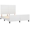 Rám postele s čelem bílý 140x190 cm umělá kůže 3125446