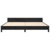 Rám postele bez matrace černý 200 x 200 cm samet 3125960