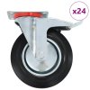 24 ks otočná kolečka 200 mm 278009