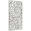 Zahradní nástěnná dekorace 105 x 55 cm cortenová ocel Ulita 824476