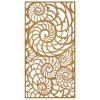 Zahradní nástěnná dekorace 105 x 55 cm cortenová ocel Ulita 824476