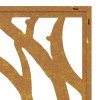 Zahradní nástěnná dekorace 105 x 55 cm cortenová ocel Ulita 824476