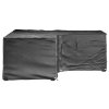Plachty na zahradní nábytek tvar L 2 ks 12 oček 185x185x70 cm 3155368
