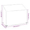 Plachty na zahradní lavice 2 ks 8 oček 130 x 70 x 70/88 cm PE 3155389