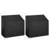 Plachty na zahradní lavice 2 ks 8 oček 130 x 70 x 70/88 cm PE 3155389