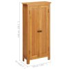 Úložná skříňka 50 x 22 x 110 cm masivní dubové dřevo 329926
