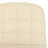 Barové židle 2 ks krémové textil 333947