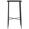 Barový stůl černý 60 x 60 x 111 cm MDF 281549
