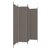 vidaXL 4dílný paraván antracitový 200x220 cm textil 350200