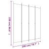 vidaXL 4dílný paraván antracitový 200x220 cm textil 350200