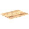 Stolní deska masivní mangovníkové dřevo 25–27 mm 90 x 70 cm 286029