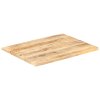 Stolní deska masivní mangovníkové dřevo 25–27 mm 90 x 70 cm 286029