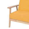 Křeslo žluté textil 244657