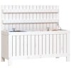 Zahradní úložný box bílý 108 x 42,5 x 54 cm masivní borovice 823830