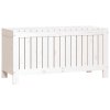 Zahradní úložný box bílý 108 x 42,5 x 54 cm masivní borovice 823830