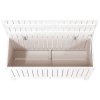 Zahradní úložný box bílý 108 x 42,5 x 54 cm masivní borovice 823830