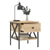 Noční stolky 2 ks dub sonoma 40 x 42 x 45 cm kompozitní dřevo 825956