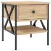 Noční stolky 2 ks dub sonoma 40 x 42 x 45 cm kompozitní dřevo 825956