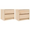 Noční stolky 2 ks 40 x 31 x 35,5 cm masivní borové dřevo 836136