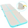 Nafukovací cvičební podložka s pumpou 300x100x10 cm PVC zelená 91914