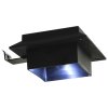 Zahradní solární lampy 6 ks LED čtvercové 12 cm černé 44468