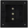Zahradní solární lampy 6 ks LED čtvercové 12 cm černé 44468