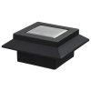 Zahradní solární lampy 6 ks LED čtvercové 12 cm černé 44468