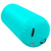 Nafukovací cvičební válec s pumpou 120 x 75 cm PVC zelený 92716