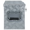 Hliníkový box 76,5 x 26,5 x 33 cm stříbrný 142938