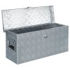 Hliníkový box 76,5 x 26,5 x 33 cm stříbrný 142938
