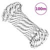 Splétané lodní lano bílé 4 mm x 100 m polyester 152753