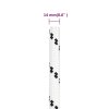 Splétané lodní lano bílé 14 mm x 25 m polyester 152779