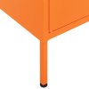 Úložná skříň oranžová 80 x 35 x 101,5 cm ocel 336138