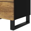 Noční stolek 50x33x62 cm masivní mangovník a kompozitní dřevo 350663