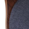 Jídelní židle 4 ks tmavě šedé ohýbané dřevo a textil 271946