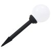 Zahradní solární lampy 8 ks LED kulovité 15 cm RGB 277125